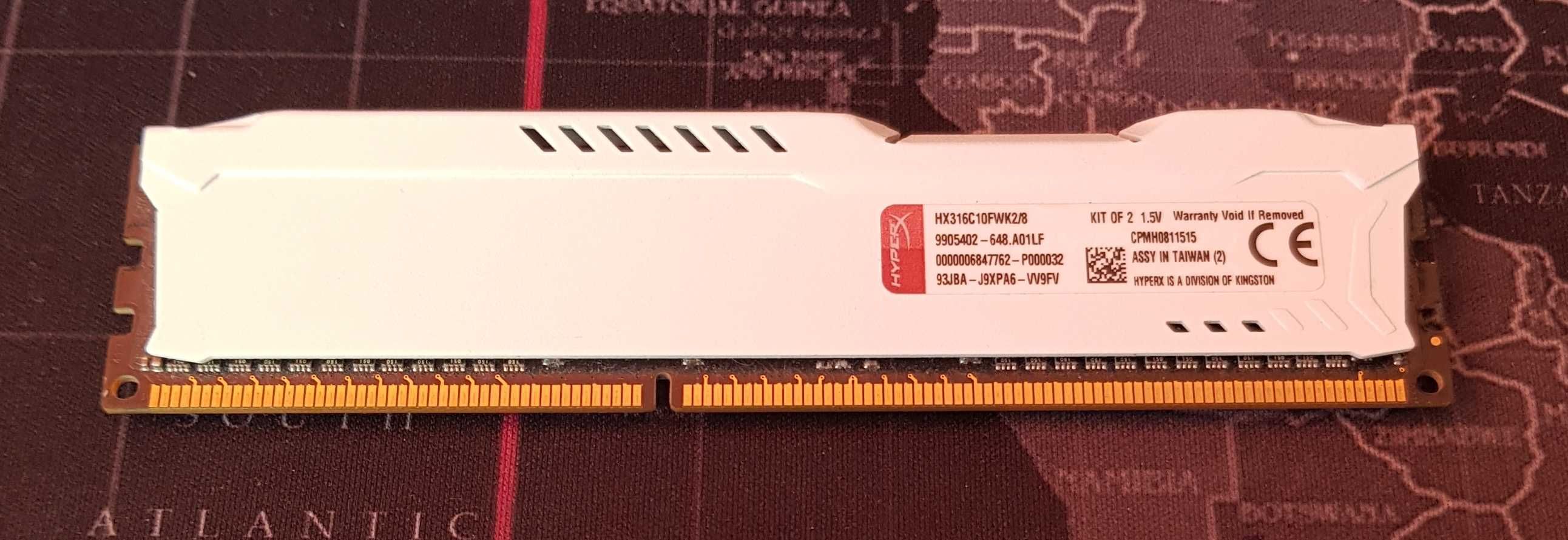 Pamięć HyperX Fury, DDR3, 4 GB, 1600MHz, CL10 (HX316C10FWK2/8)