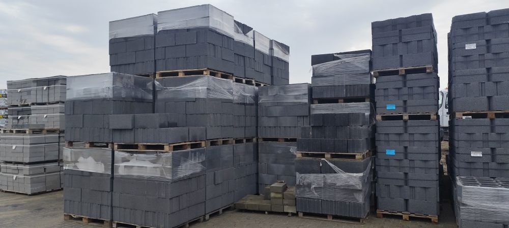 ALFA 24 Pustak żużlowy 24cm 8szt/m2 szlakowy cegła bloczek tani mur