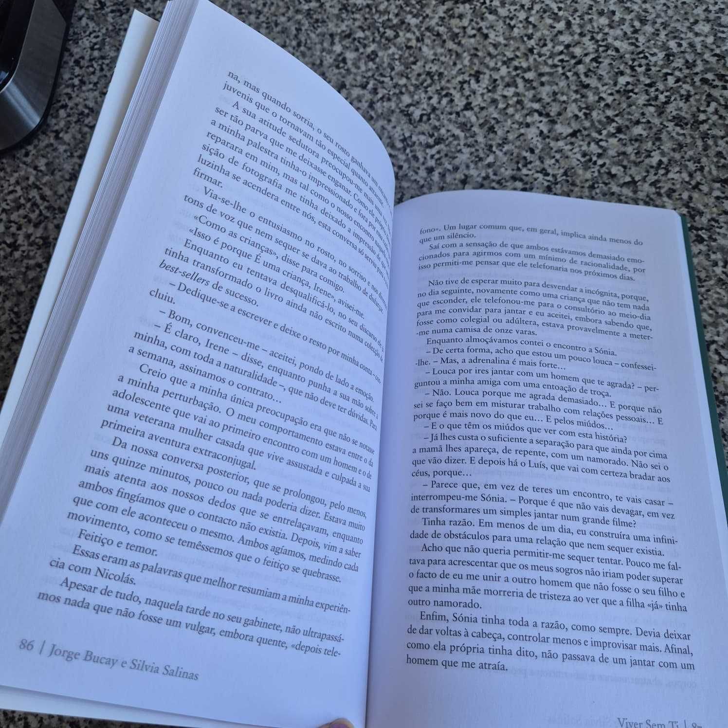 Livro totalmente novo "Viver sem Ti" de Jorge Bucay e Silvia Salinas