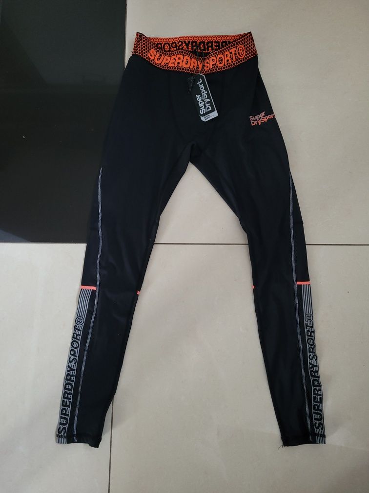 Superdry nowe leginsy sportowe r.XS