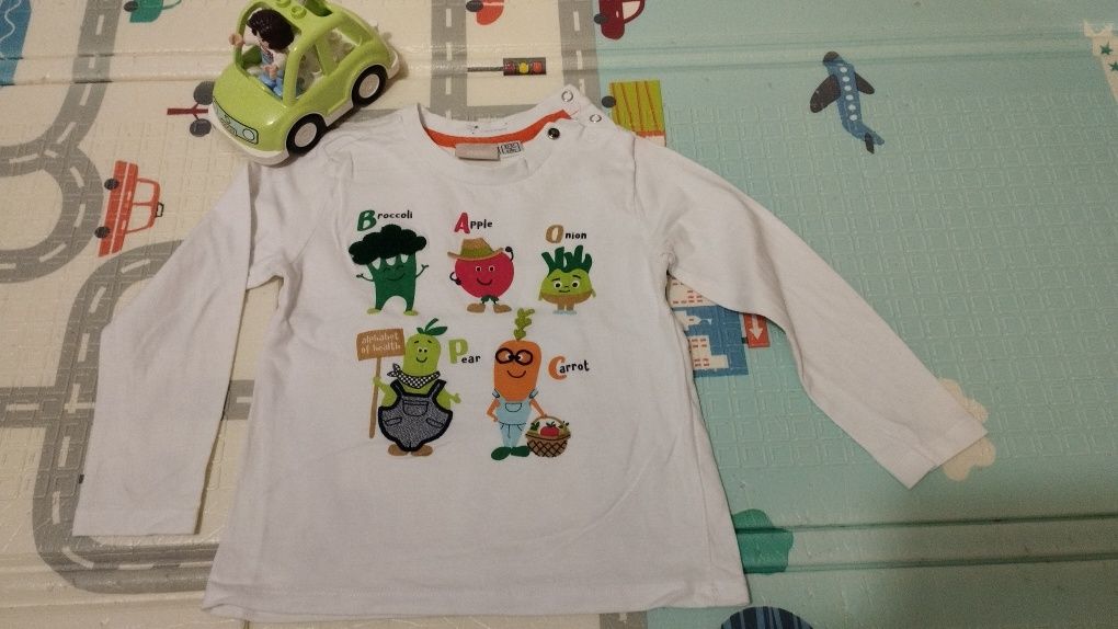 T-shirt manga comprida Chicco 2-3 anos