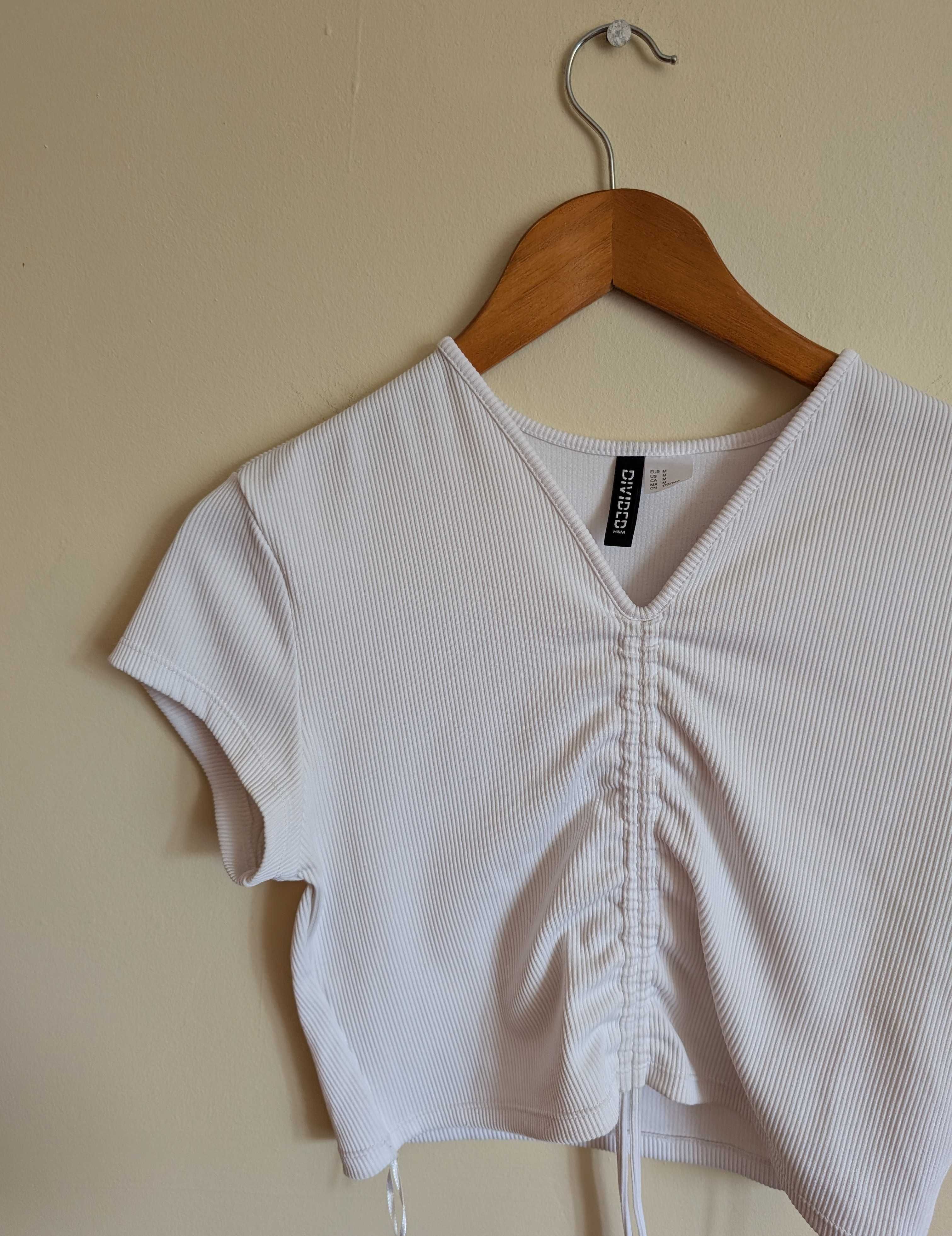 Biała bluzka H&M S [36]