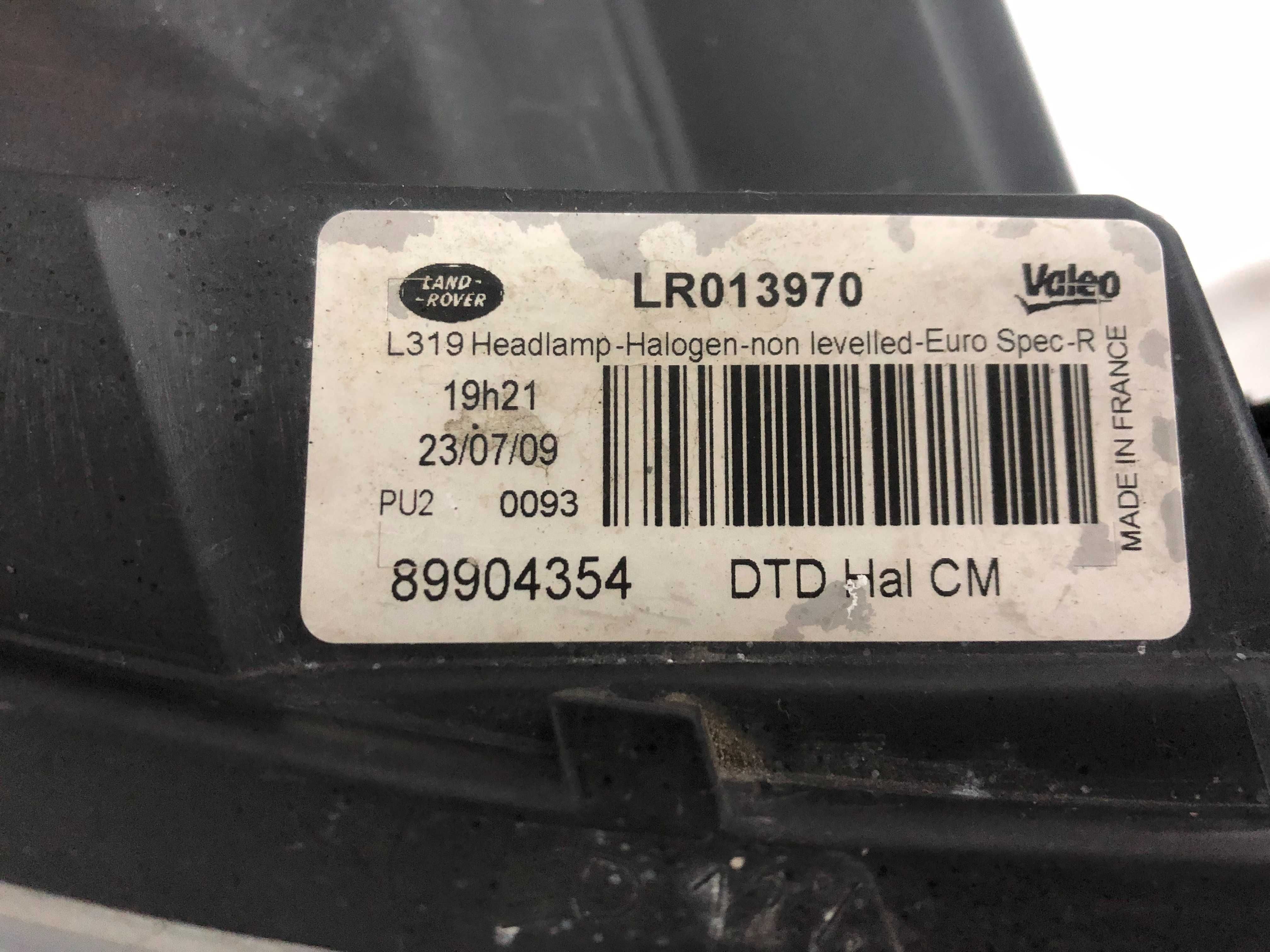 Land Rover Discovery 4 фара Галоген AH22-13W030-BC LR013970 права ліва