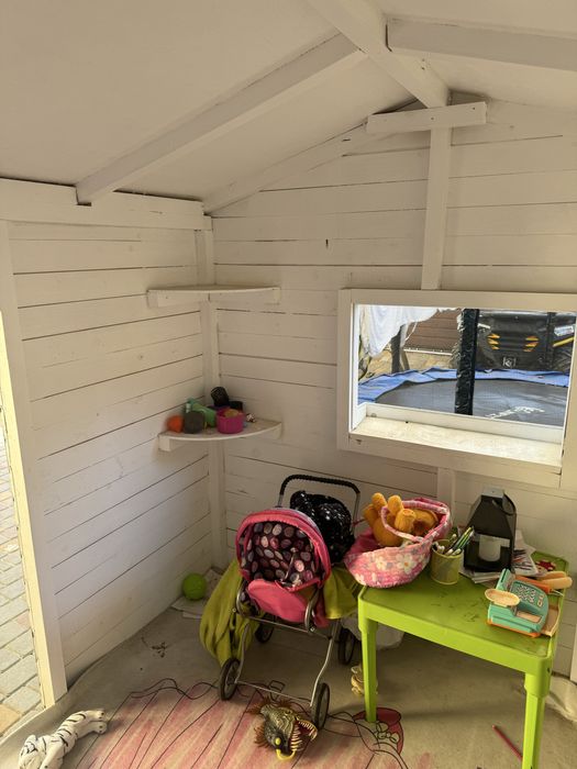 Детский домик деревянный игровой