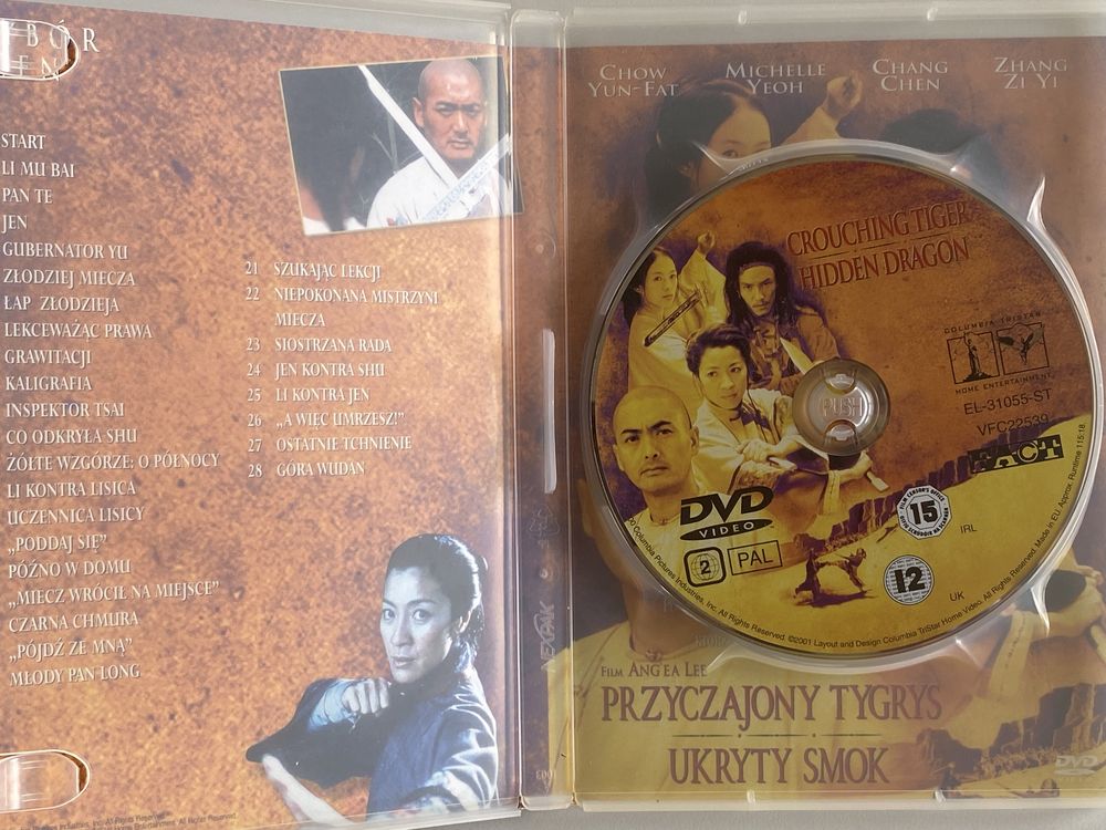 Przyczajony Tygrys ukryty smok dvd filmy