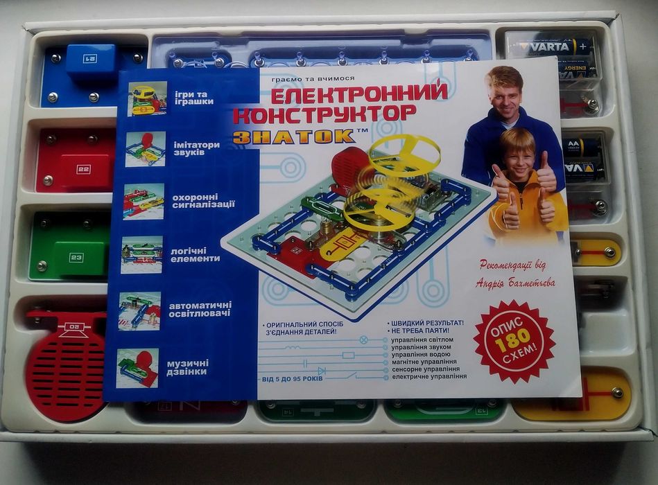 электронный конструктор знаток 180 схем