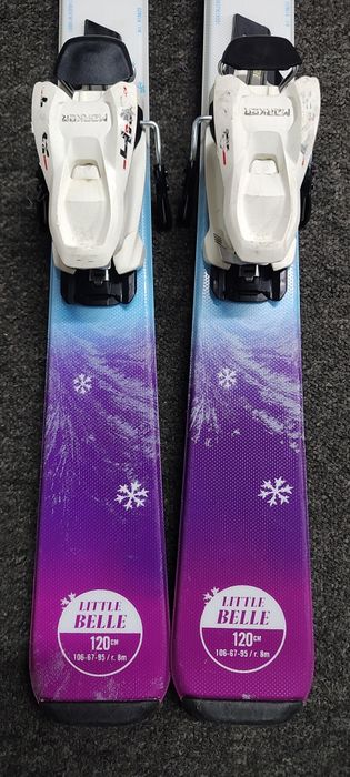 JUNIOR Narty 120 cm NORDICA LITTLE BELLE dla dziewczynki