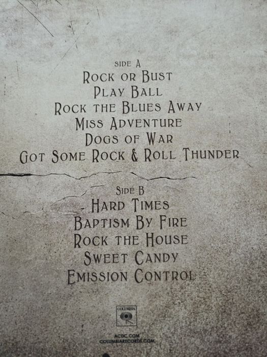 Disco Vinyl dos AC/DC Rock or Bust