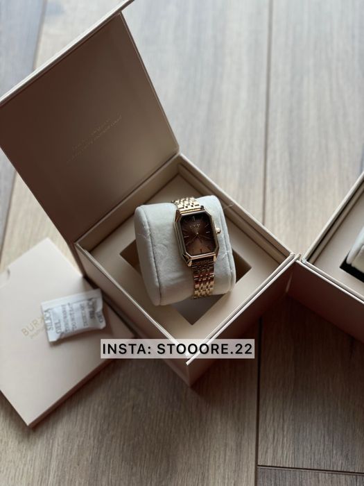 Жіночий годинник Burker Isabell Gold Brown, годинник золото