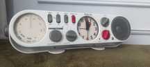 Zegar pokojowy stojacy Retro Vintage Radiotone Radio budzik Space age