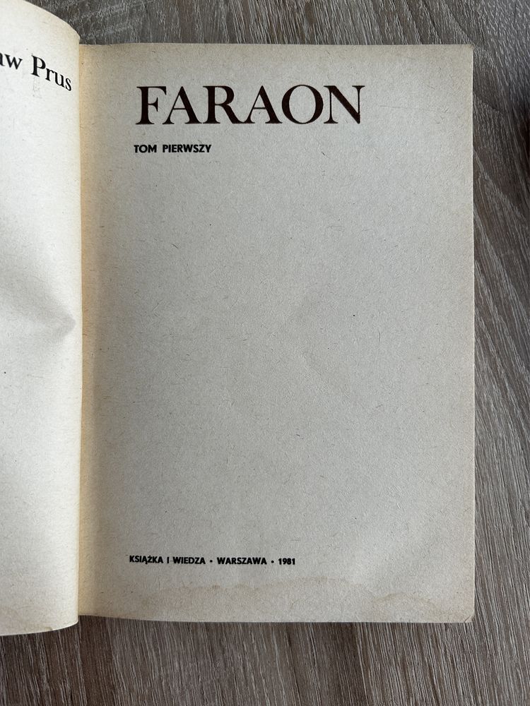 Faraon. Bolesław Prus 2 tomy