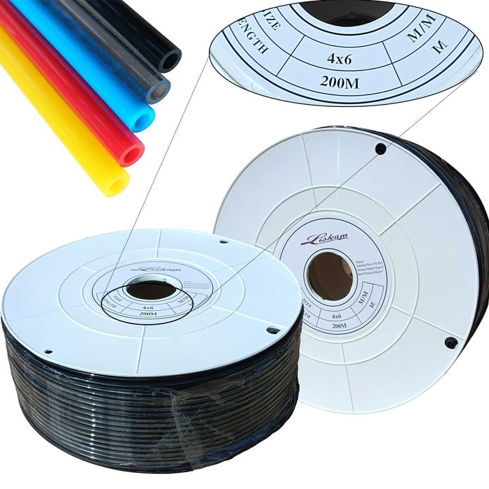 Wąż przewód pneumatyczny poliuretan PU 6x4mm 200m