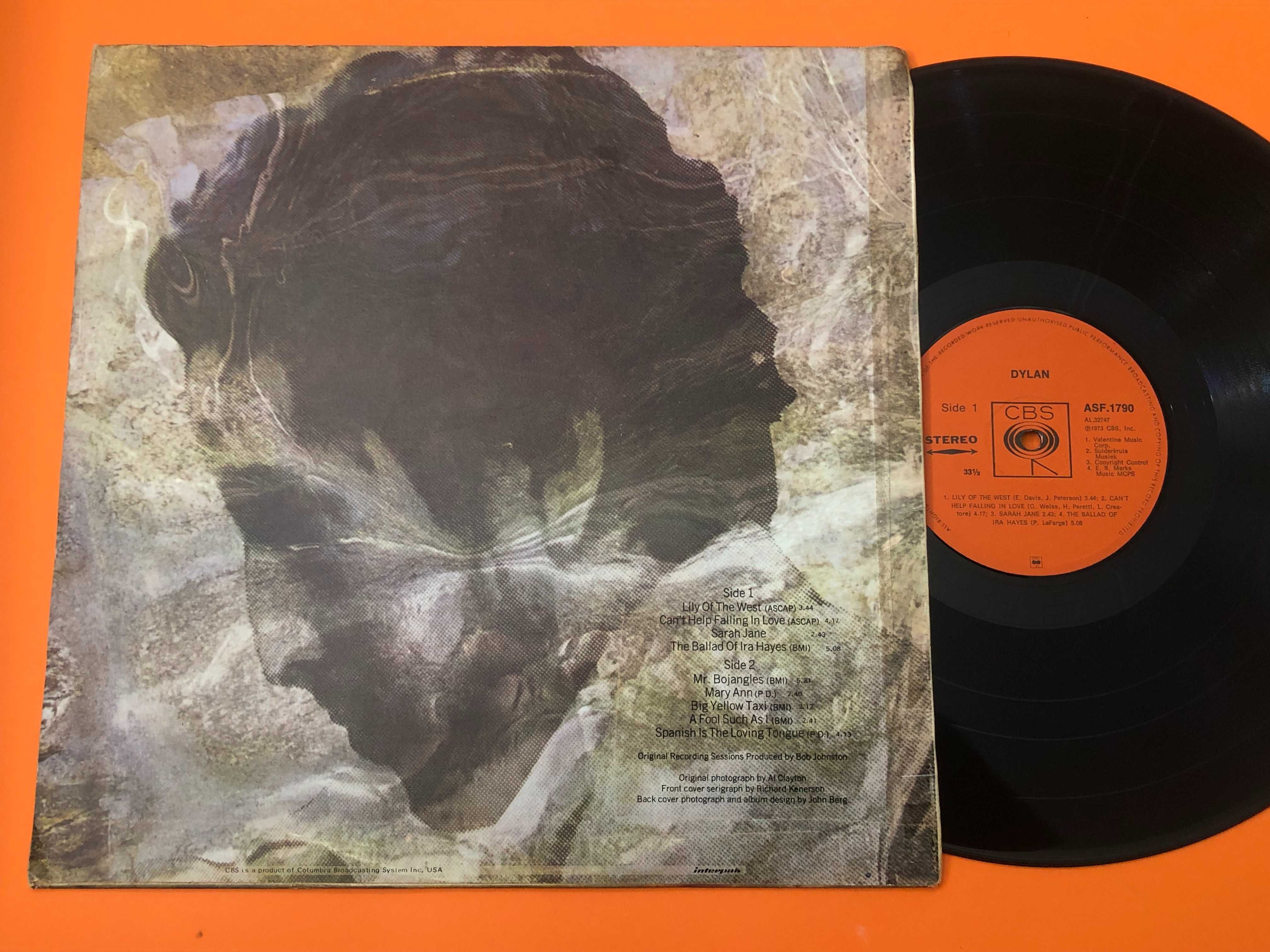 Bob Dylan ‎– Dylan LP Vinil Folk ORIG África do Sul VG+/EX