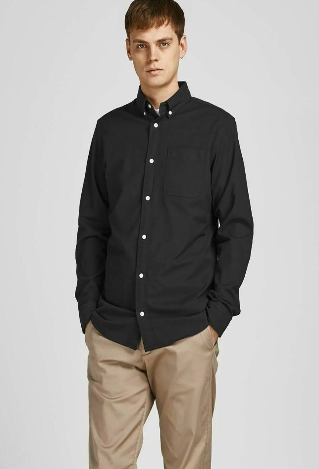 Koszula męska premium bawełniana Jack&Jones ciemnozielona XS