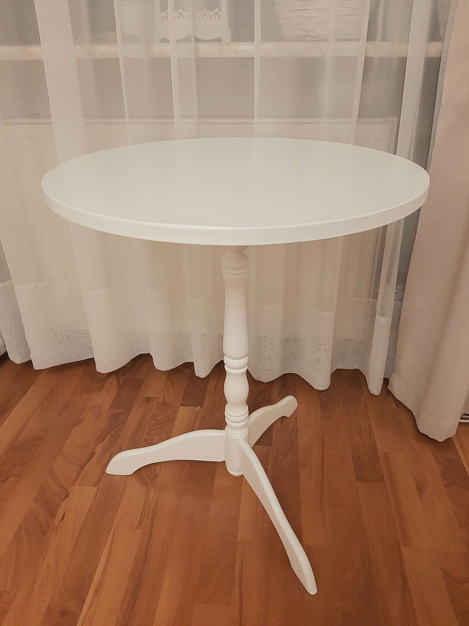 Stolik okrągły fi 60cm wys. 70cm biały