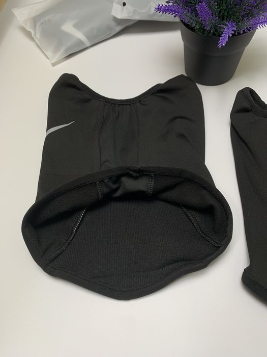 Снуд Nike на флісі,снуд найк з рефлективним лого,баф nike