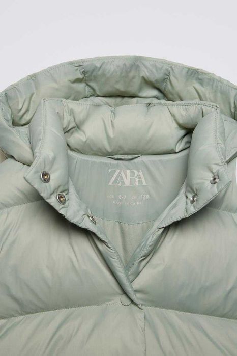 Зимова куртка для дівчинки, стьобана дута курточка , пуфер Zara 116см