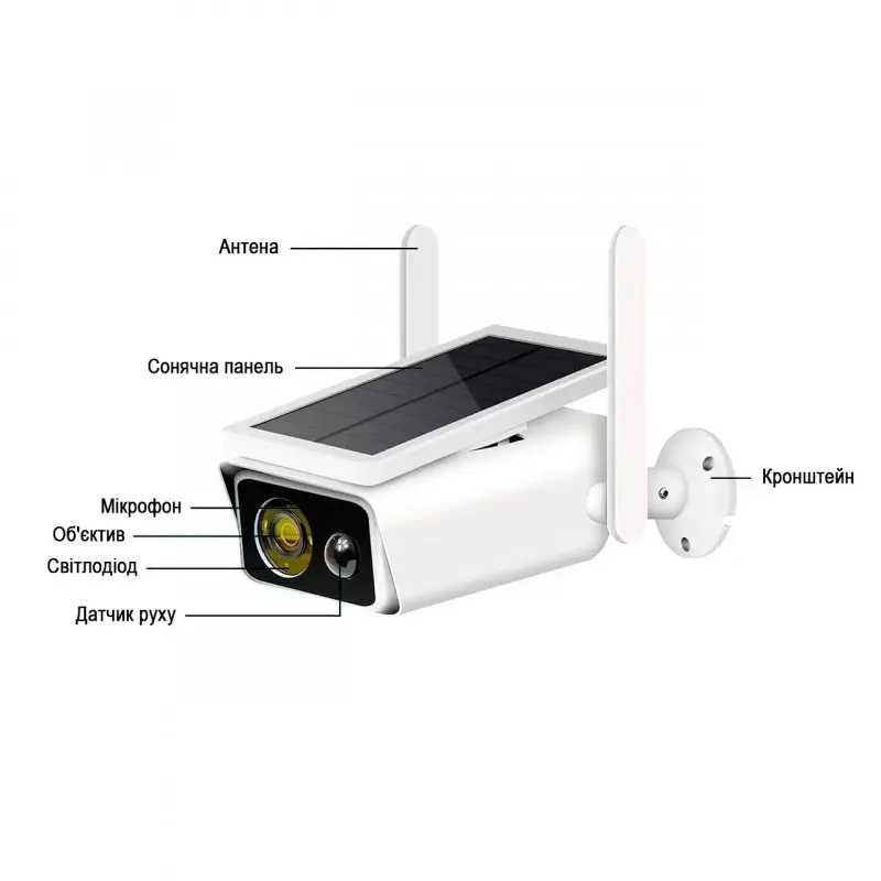 Вулична WIFI камера відеоспостереження Solar ABQ-Q1 Full HD
