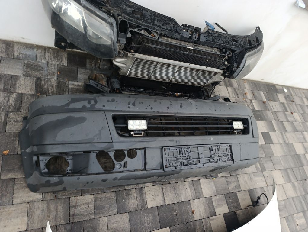 Kompletny przód VW t5 lift maska zderzak lampy pas przedni