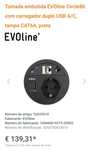 Tomada Evoline Circle 80 com USB e RJ45