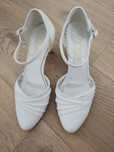 buty ślubne białe