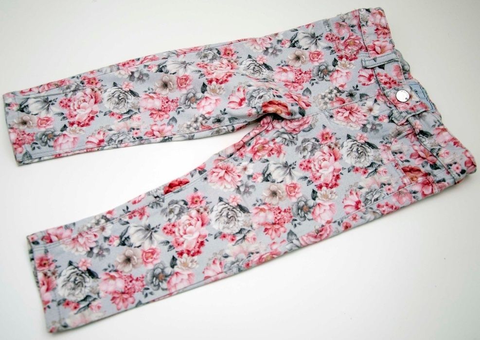 Spodnie jeansowe w kwiaty MAYROAL 80 12m