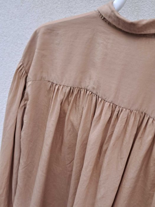 Koszula Lindex oversize kawa z mlekiem lyocell tencel XL XXL 46 48