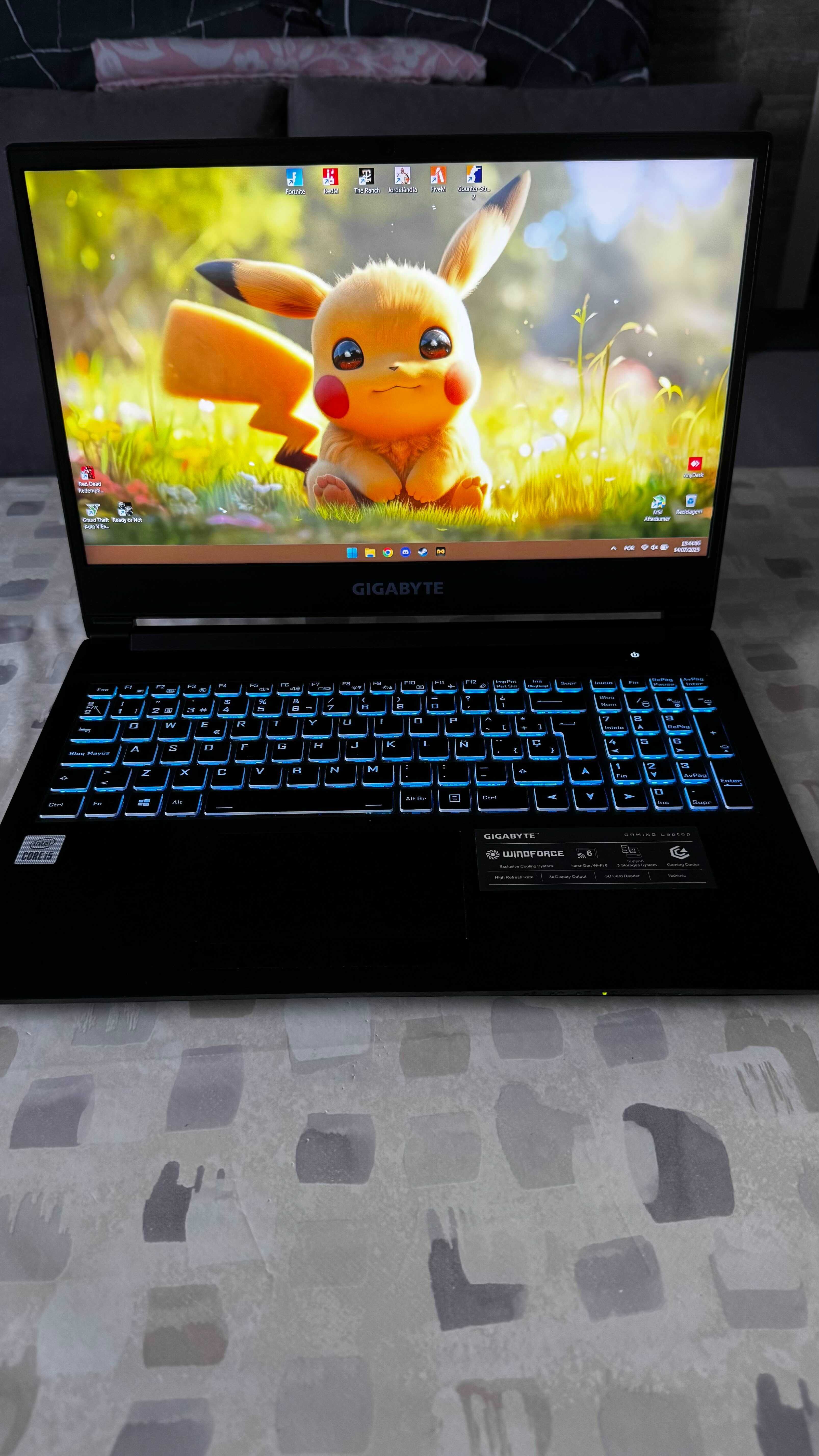 Portátil Gaming Gigabyte G5 KC