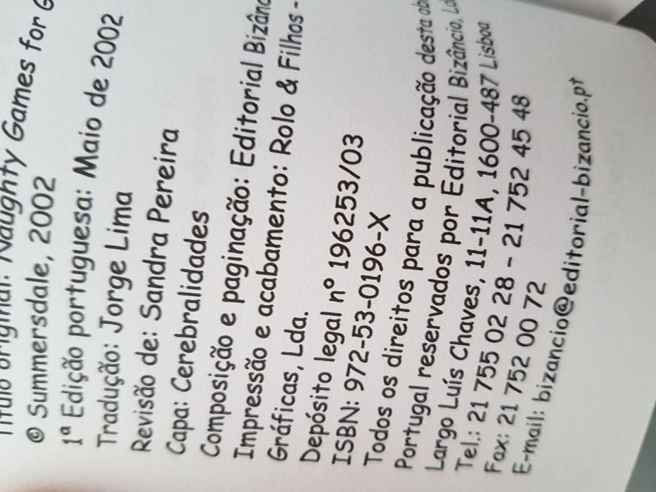 Livro Brincadeiras Atrevidas para adultos