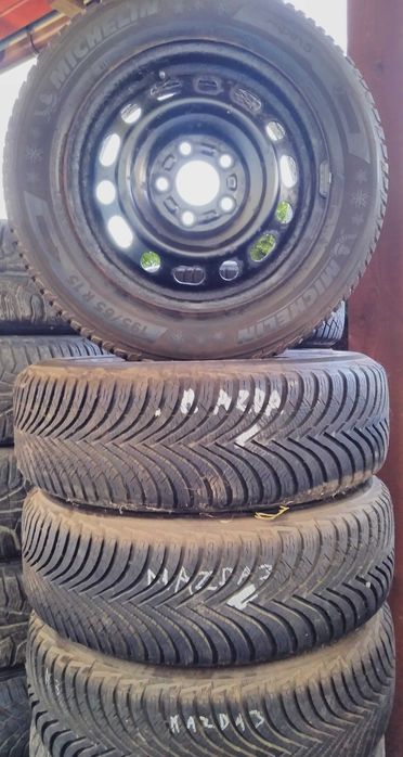 koła zimowe opony 195/65 R 15 mazda 3 , 5 , 6 felgi stalowe michelin R