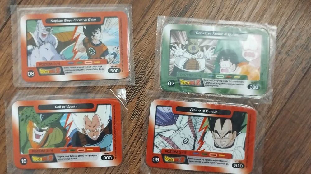 Karty w folii chio Dragon Ball