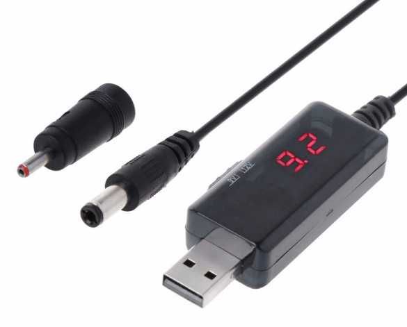USB преобразователь напряжения 9 або 12 В роутер от повербанка