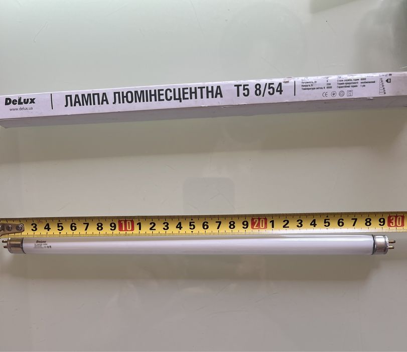 Лампа люмінесцентна DeLux Т5 8/54