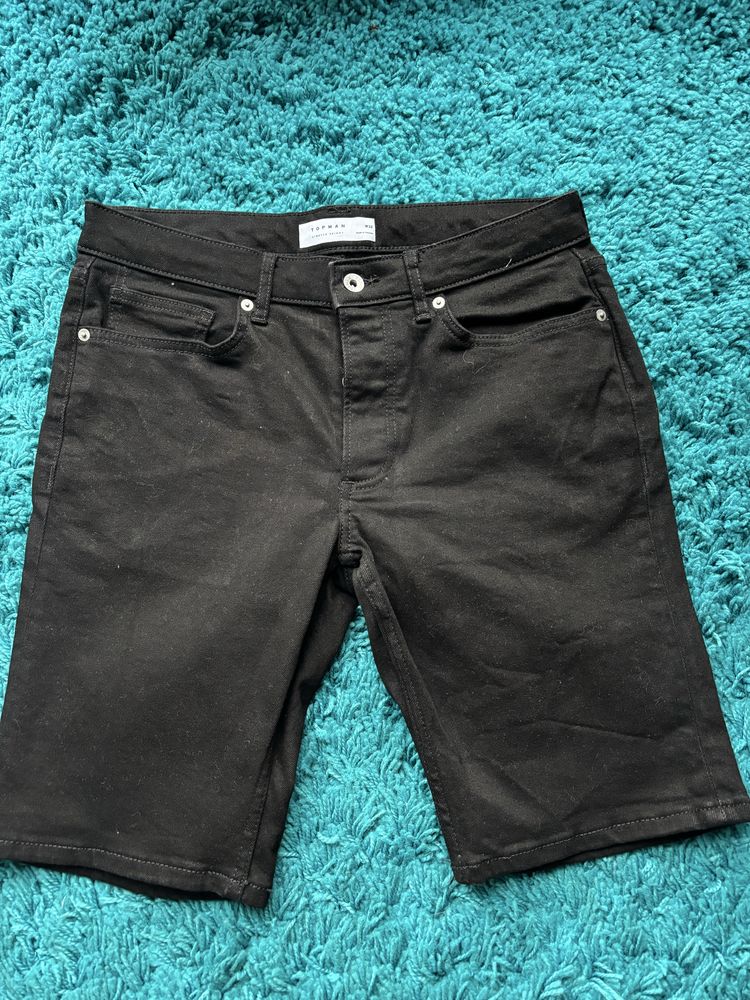 Czarne spodenki jeansowe topman meskie w bardzo dobrym stanie lato