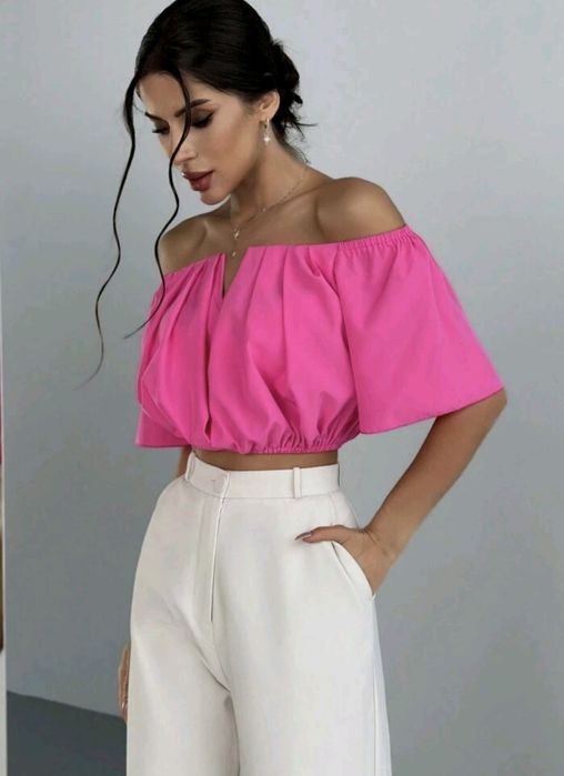 Bluzka różowa Top Crop M