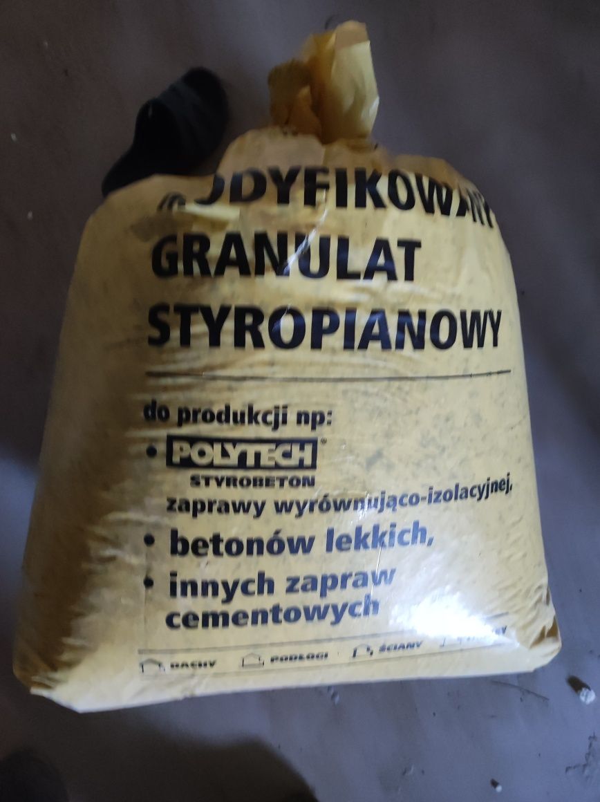 Granulat modyfikowany styrobeton