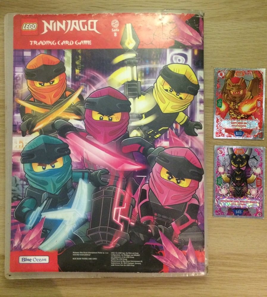 MEGA zestaw dla fana LEGO NINJAGO albumy karty figurki komiksy gazetki