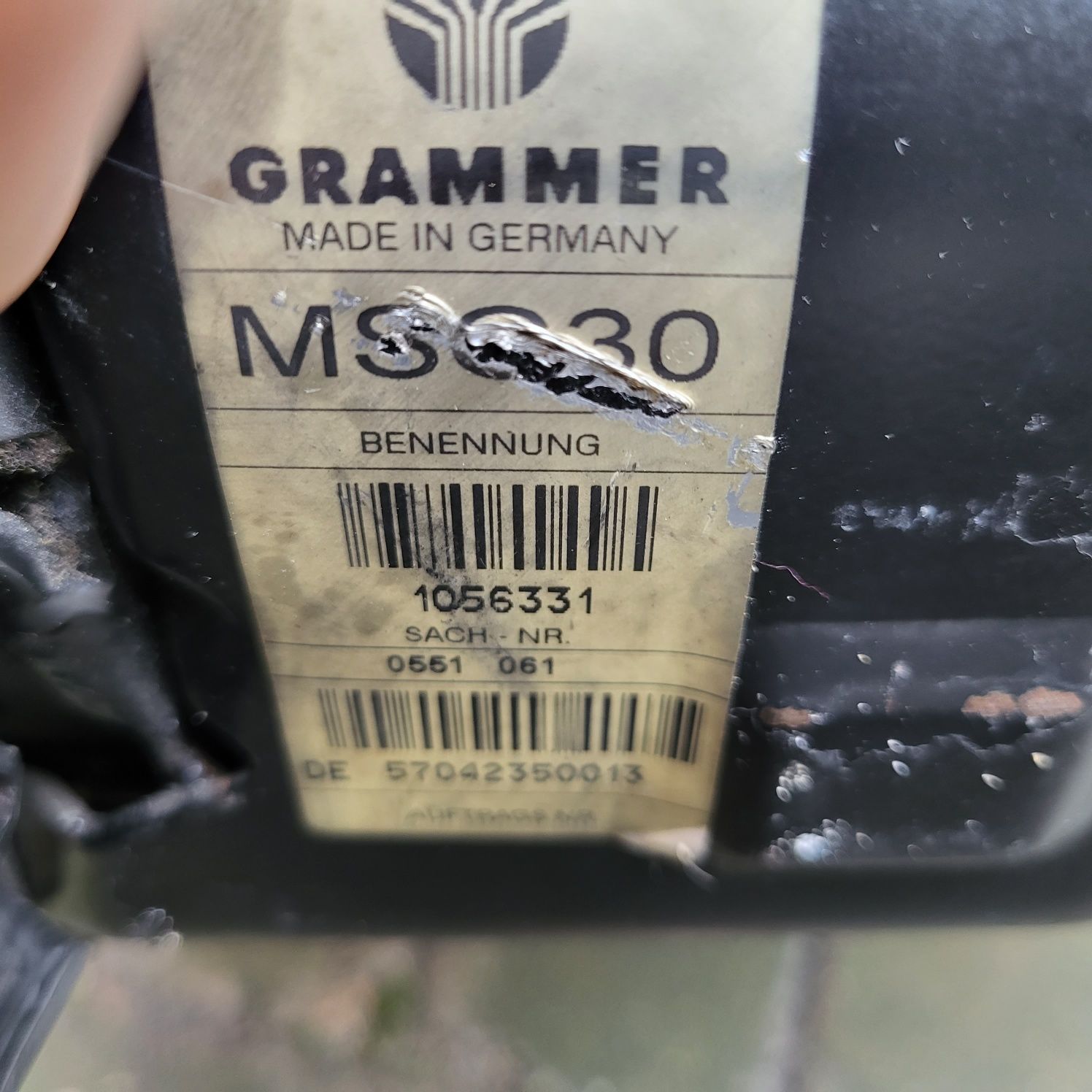 Siedzenie Grammer MSG30 Toyota wózek widłowy