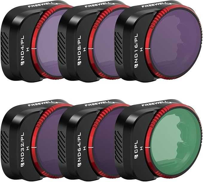 Freewell 6 filtros ND/PL, CPL de Bright Day para Mini 3 Pro/Mini 3