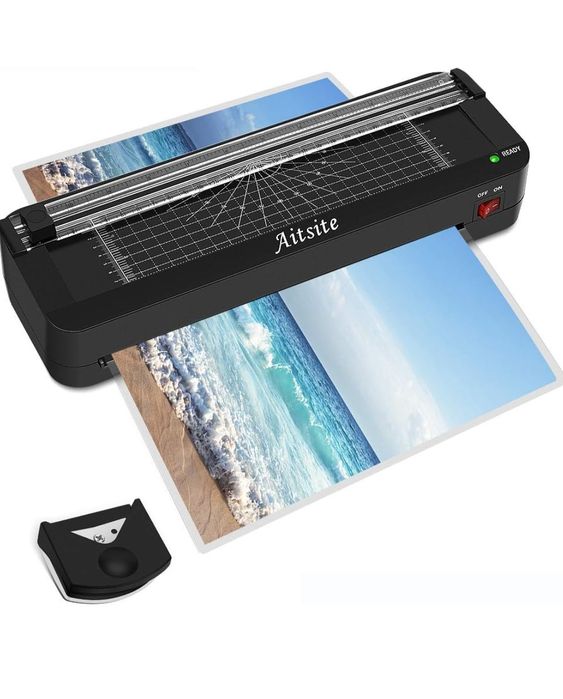 Aitsite Biały laminator przycisk ABS szybkie rozgrzewanie