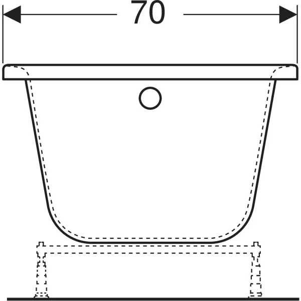 Ванна акрилова Kolo OPAL Plus XWP136000N 160х70 см