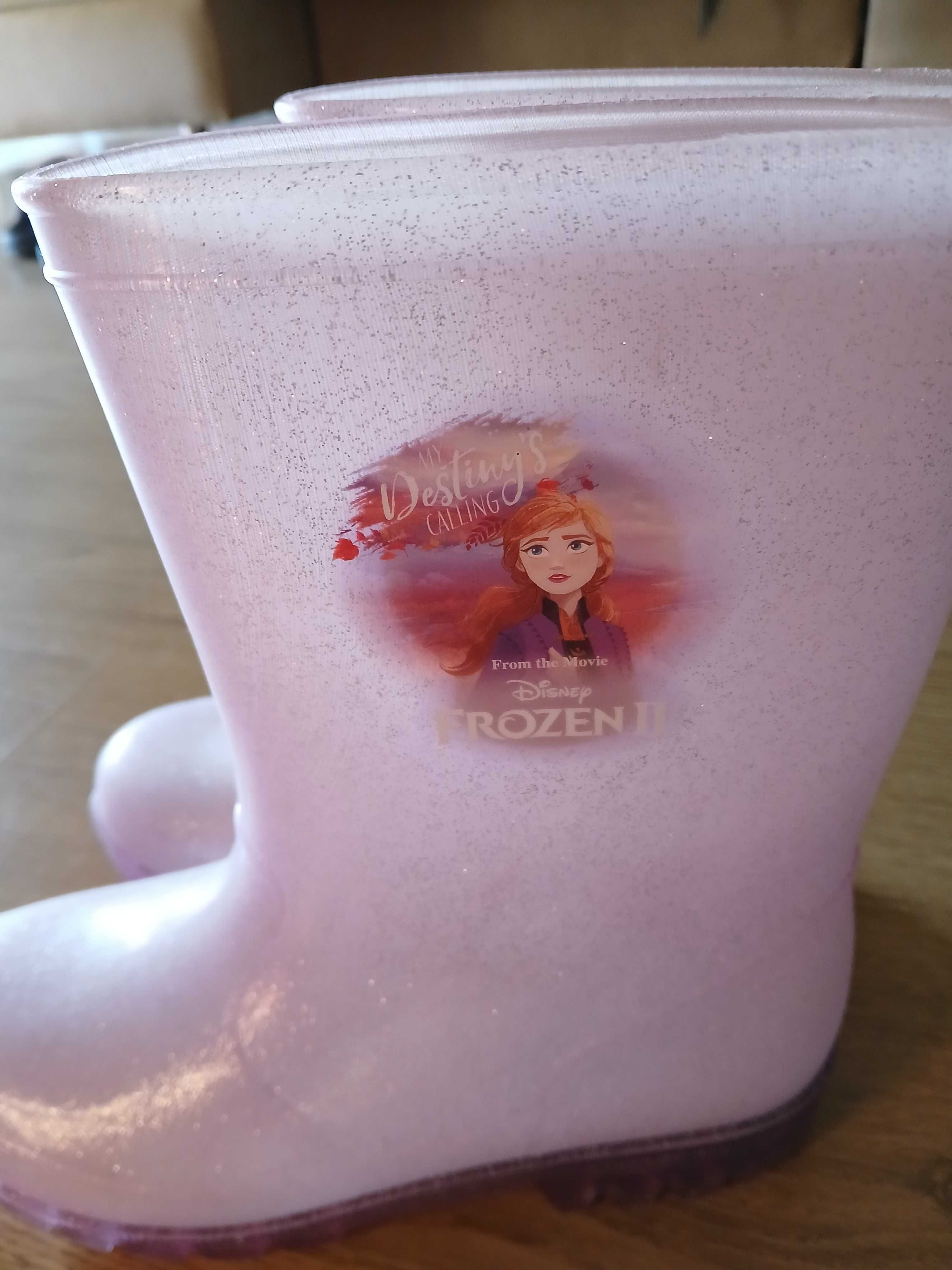 Galochas de criança da Frozen disney com luz