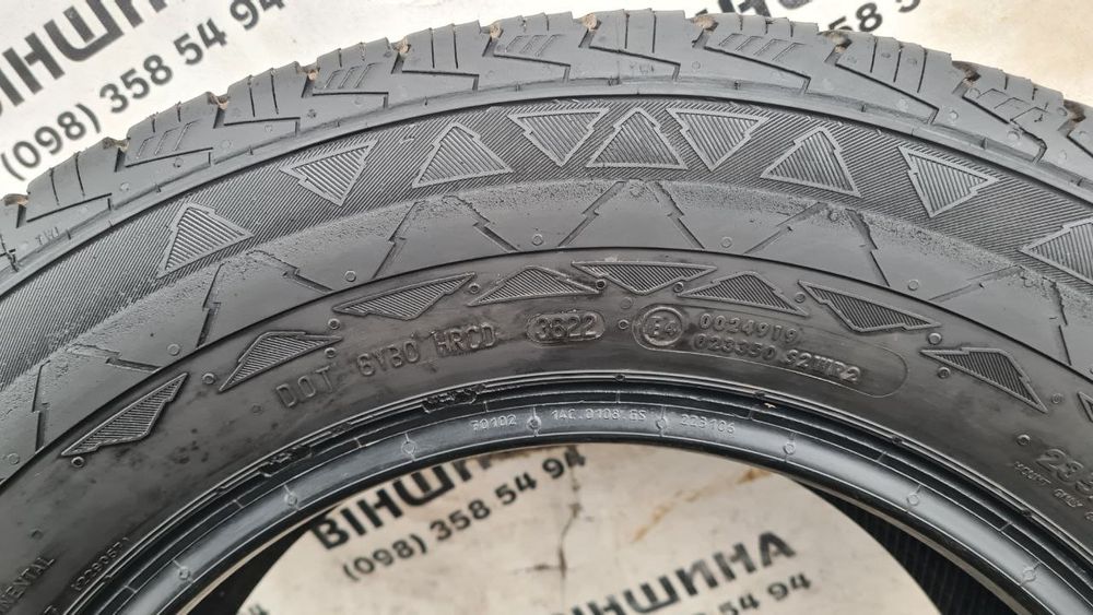 Шина 235/65 R 16C Continental VancoWinter 2. Розпаровка. 7.3мм