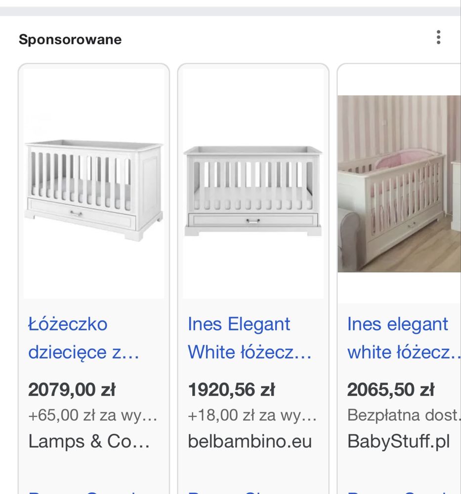 Łóżeczko Bellamy Ines 140x70