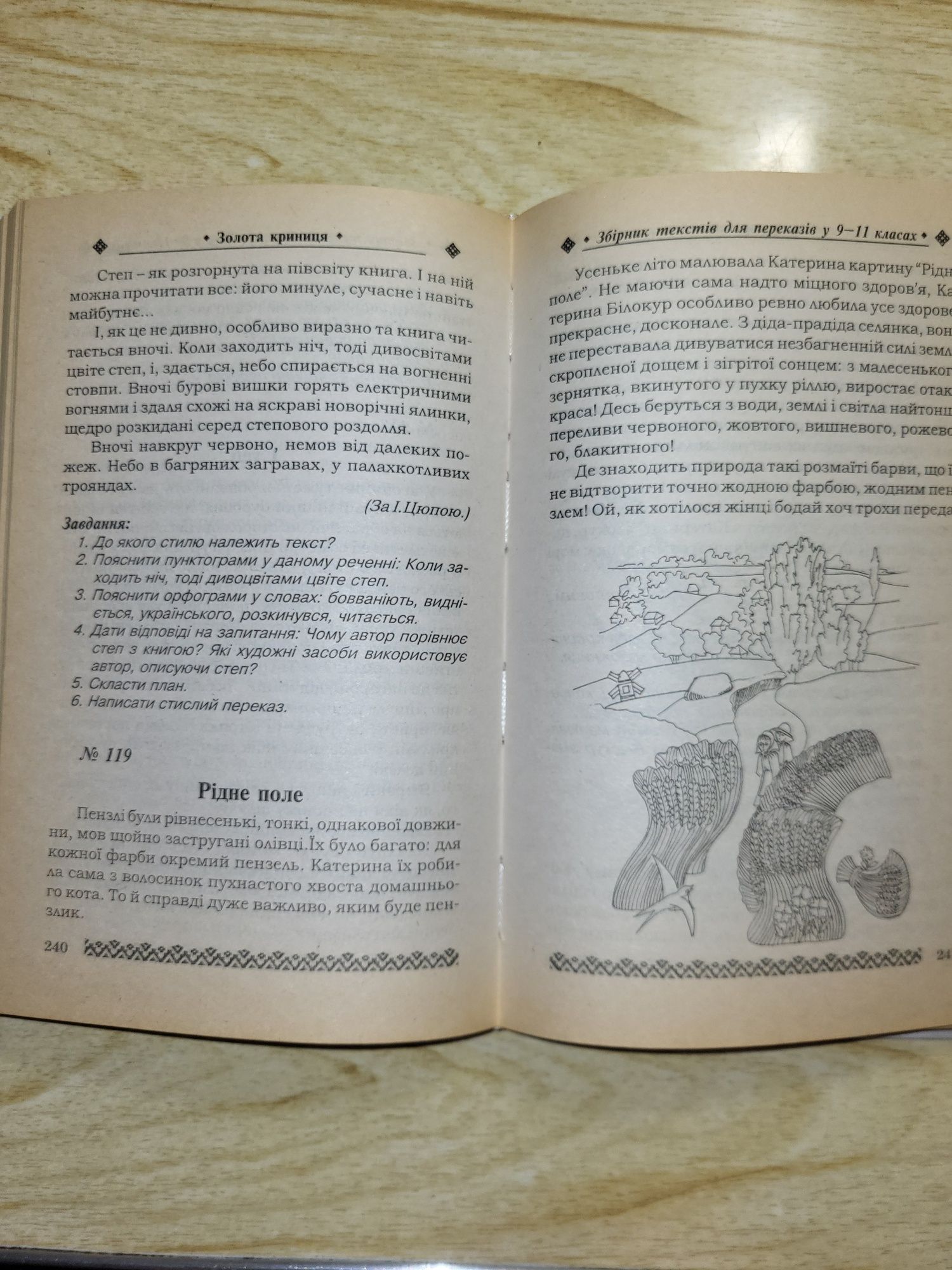 Учебник Укр. мова Посібник "Перекази.Найкращі зразки"для учнів 9-11 кл