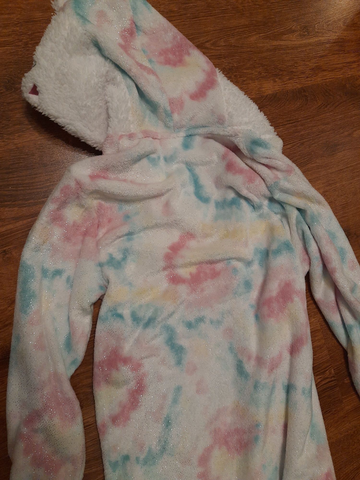 Kombinezon polarowy piżama dla nastolatki jednorożec