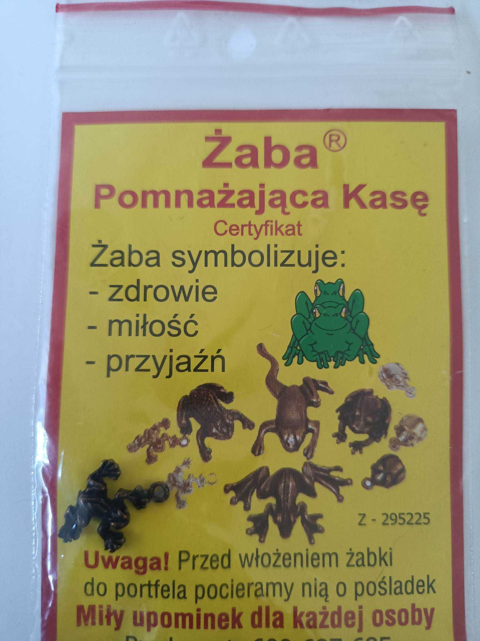 Żaba pomnażająca kasę, zawieszka