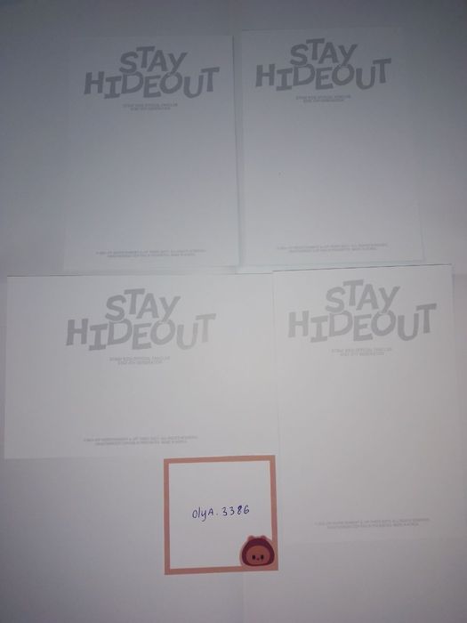 Taemin & Stray kids - Офіційні картки, наліпка Хана і листівки