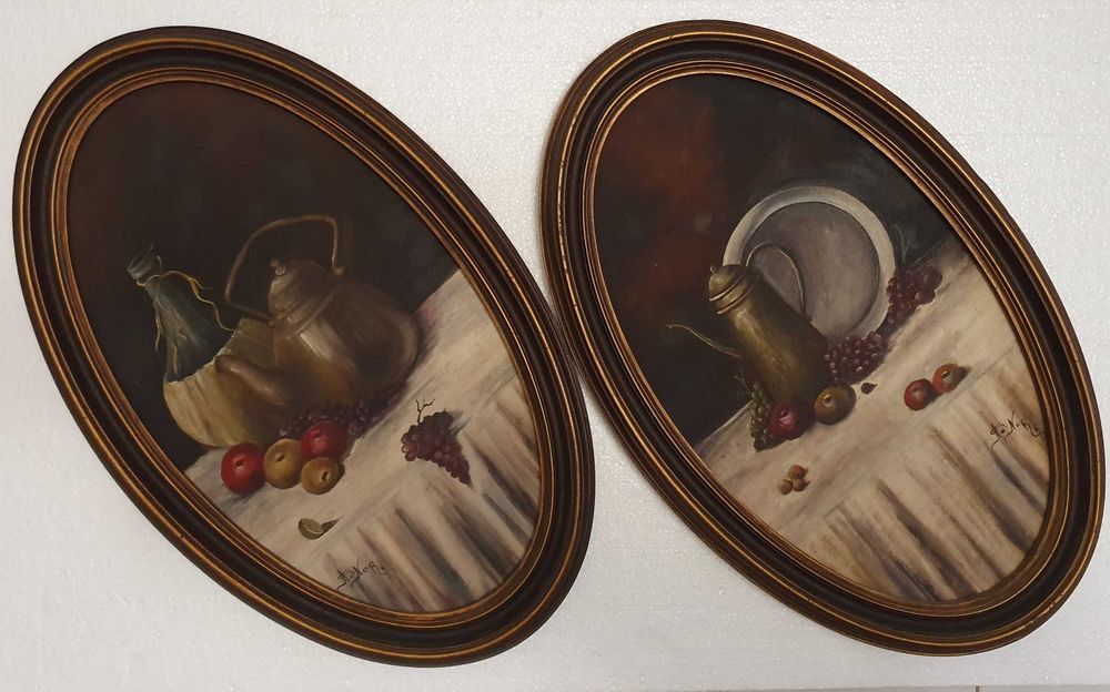 A. Nor. - Duas Pinturas originais a óleo, anos 70