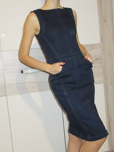 Wyprzedaż szafy - jeansowa sukienka - DIVERSE